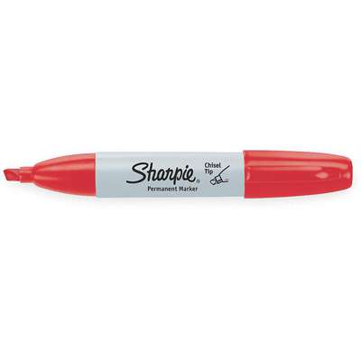 Permanent Marker,Chisel,Red,