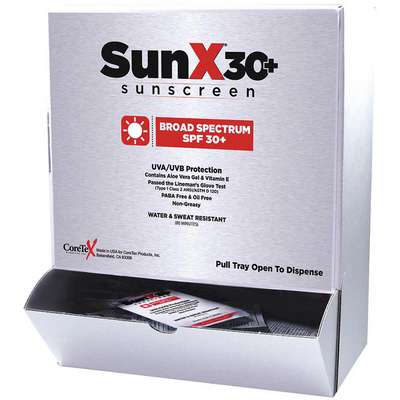 Sunscreen,Box,1/4 Oz.,Pk 50