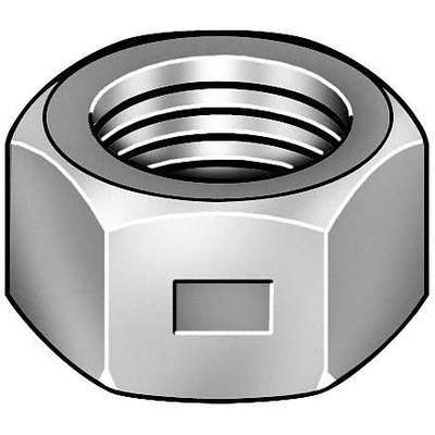 20 1/2-13 Hex Reverseable Lock Nuts Steel Zinc Plated 