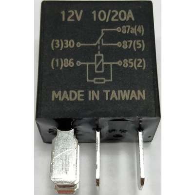 Micro Relay 4 PIN 12v 20a Resistor Normally Open Mini 20 amp CAR VAN BOAT MRY5 