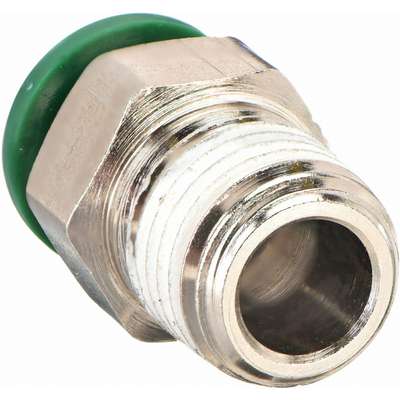 PARKER W68PLP-6-4 Connector,NP Brass,3/8 In.,PK10 