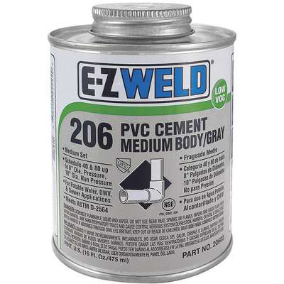 PVC Cement, Low Voc,16OZ Can