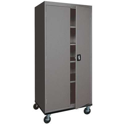 Mobile Storage Cabinet,Welded,