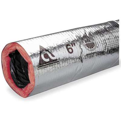Insulated Flexible Duct,6" Dia.