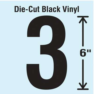 Die Cut Number Label,3