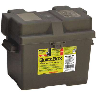 Battery Box,Black,13-1/2" L x
