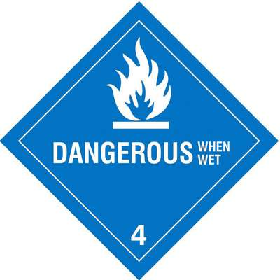 Dot Label,Dangerous When Wet,