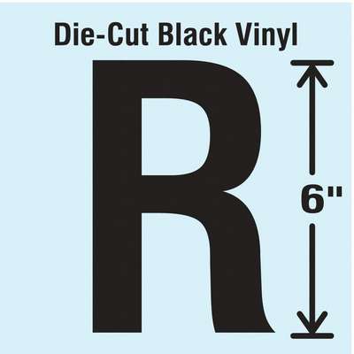Die Cut Letter Label,R