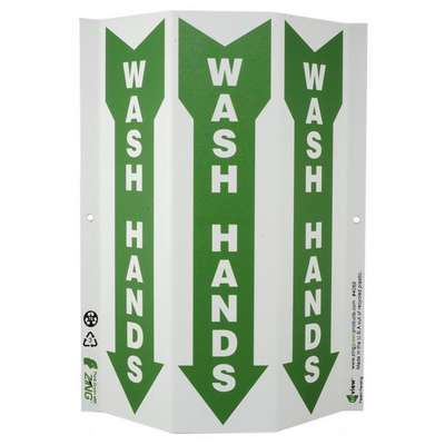 Hand Washing Stn Prj Sign 12X9