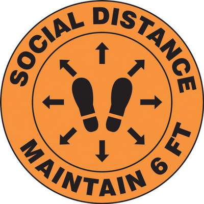 Social Dist Maint 6FT 17" Rnd