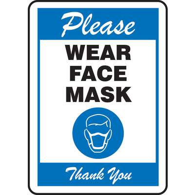 Wear Face Mask Sgn 18X12 Al