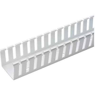 Wire Duct,Wide Slot,White,3.25