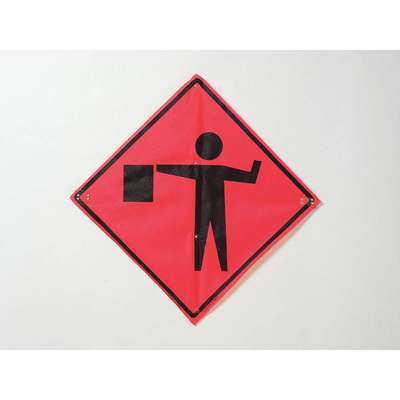 Traffic Sign,Flagger Symbol,H