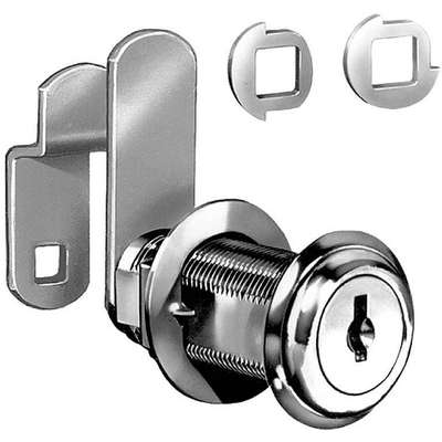 Disc Tumbler Cam Lock,Nickel,