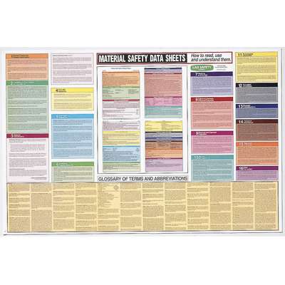 Training Poster,MSDS,38x25 In