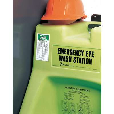 Eye Wash Sta Inspection Tag,