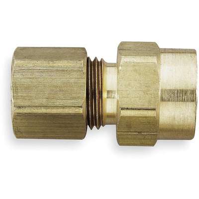 Connector,Brass,Compxf,3/8In,