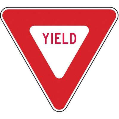 Traffic Sign,30 x 30In,R/Wht,