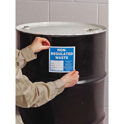 Non Regulated Waste Label,6 In.