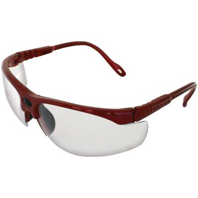Safety Glass Red Frame/Clear