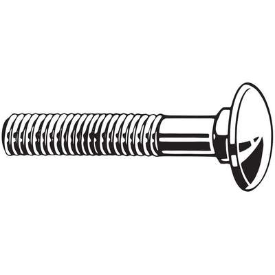 Carriage Bolt,1/4-20,1-1/2 In.,
