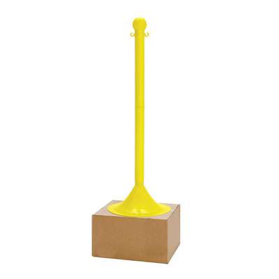 Stanchion,Post Dia. 2",Yellow