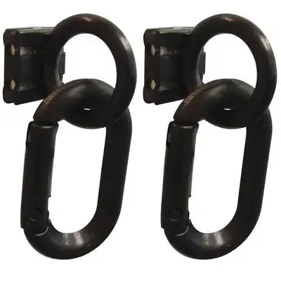 Carabiner Magnet Ring,3",Black,