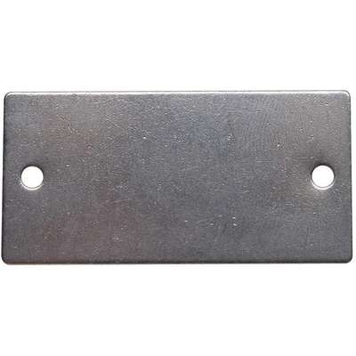 Blk Tag,1-1/2 x 3 In,Sil,Sst,