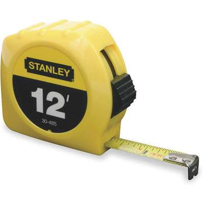 910948-5 Stanley Tape Measure: 12 ft. Blade L, 1/2 in Blade W, in