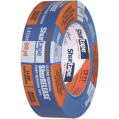 1 x 60 Yd Blue Painters Masking Tape (Case of 36 Rolls)