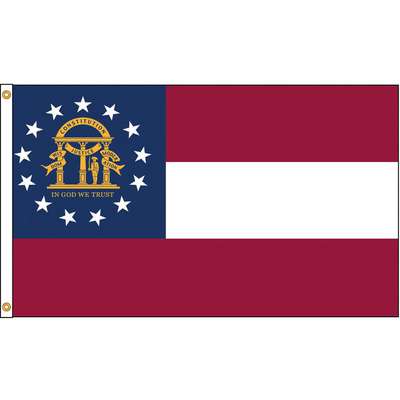 Georgia Flag,4x6 Ft,Nylon