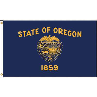 Oregon Flag,5x8 Ft,Nylon