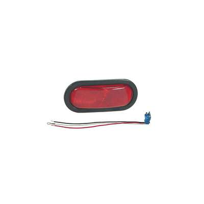 Stop/Turn/Tail Light,Oval,Red,