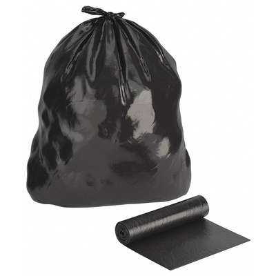 Trash Bag,Black,20inWx21inL,
