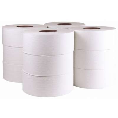 Toilet Paper,Jumbo,White,9"
