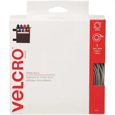 Velcro Tape,3/4 Inx5 Yd,White
