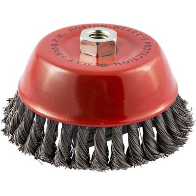 Knot Cup Brush 6", 0.020" Wire