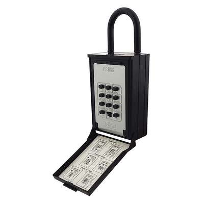 Lock Box,Wall Mounting,5-Key,