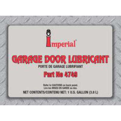 Garage Door Lube Label Only