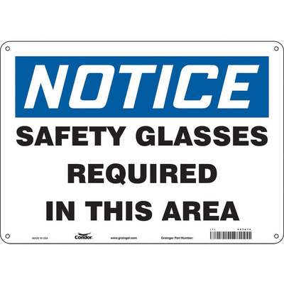 Safety Sign,14" W,10" H,0.032"