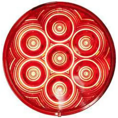 4" Round LED S/T/T Red  817R-7