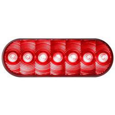 Oval LED S/T/T Lamp Red 820R-7