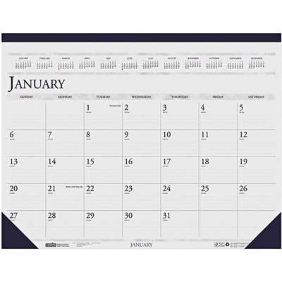 Dated Monthly Desk Calendar,