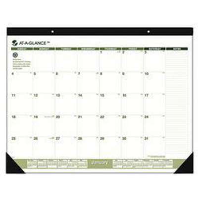 922163 At-A-Glance Monthly Desk Pad Calendar with Notes Section; 22" x 17"  Imperial Supplies