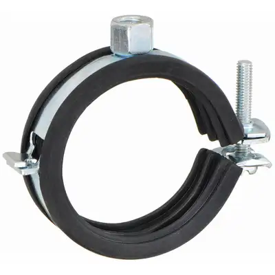 Details about   10-1BAE2 1-3/4" EPDM Cushion Clamp .0406 Hole Diameter Galvanized Steel 