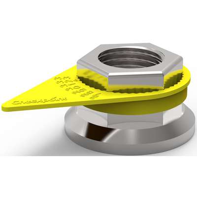 Checklink Wheel Nut Indicator/Retainer, 33mm Yellow (50/Bag) U2013 All Tire Supply