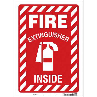 Safety Sign,10" W,14" H,0.004"