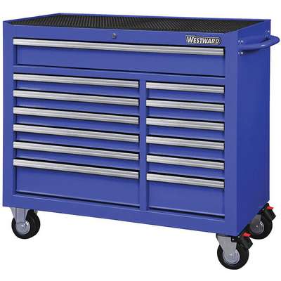 Westward Heavy Duty Rolling Tool Cabinet with 13 Drawers; 19 D x