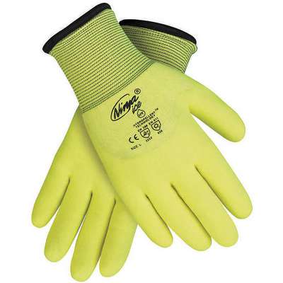 Coated Gloves,3/4 Dip,M,9-3/4",