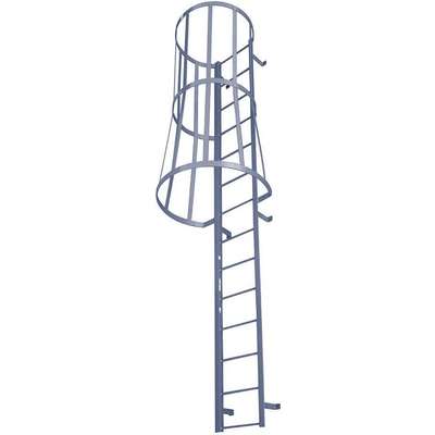 Fixed Ladder w/Safety Cage,24